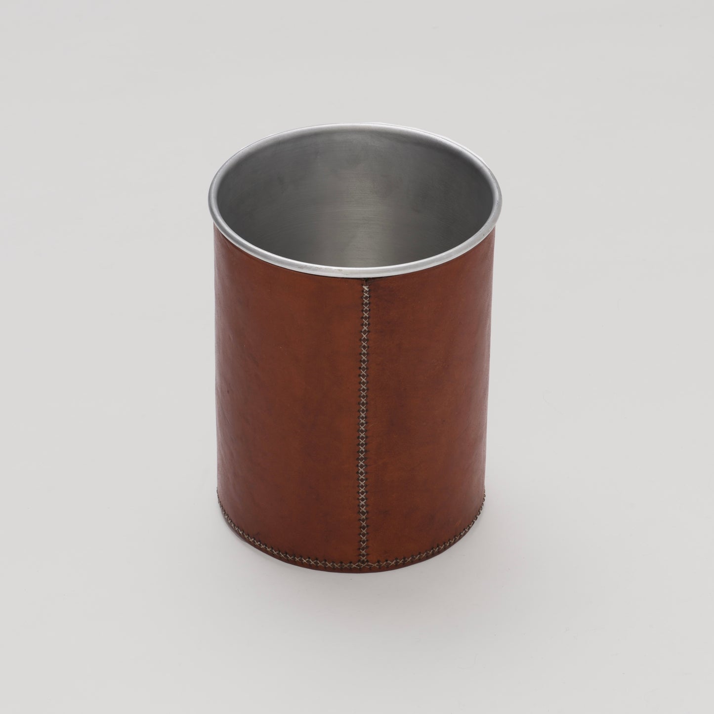 Leather Metal Basket