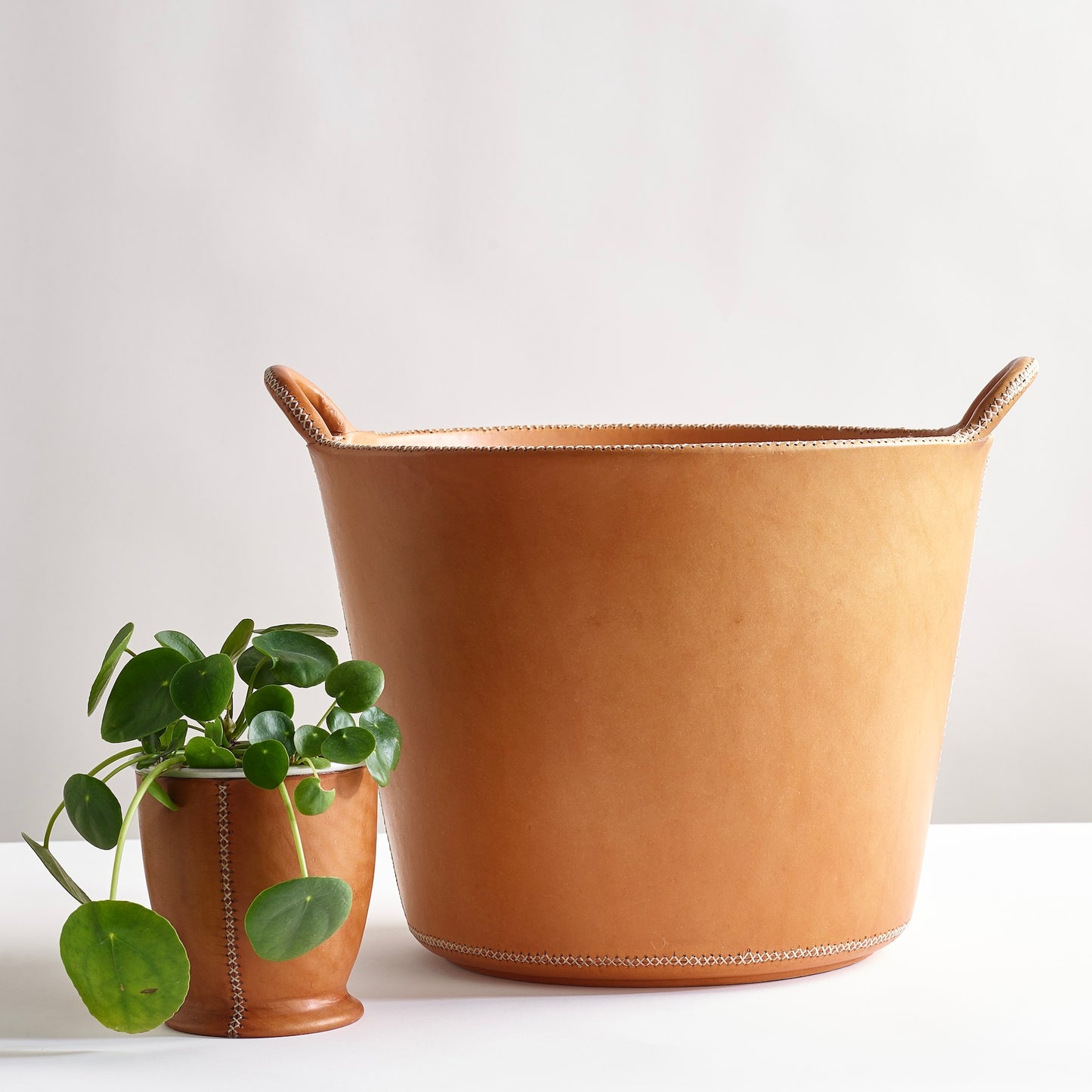 Small Leather Bin