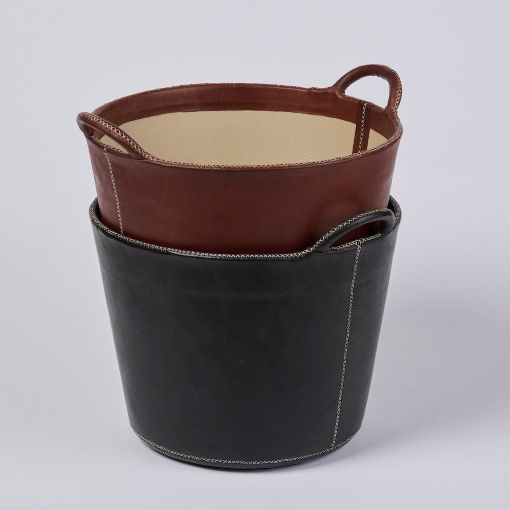 Small Leather Bin
