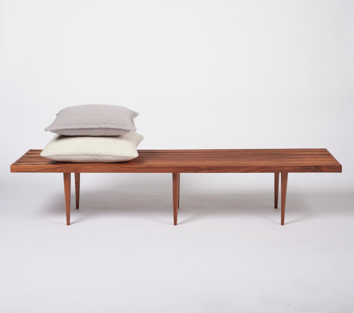 24” Slatted Bench - Cherry