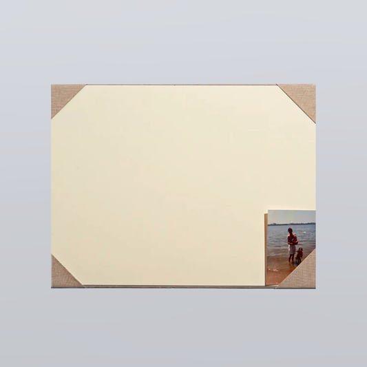 Ecru Linen Desk Blotter