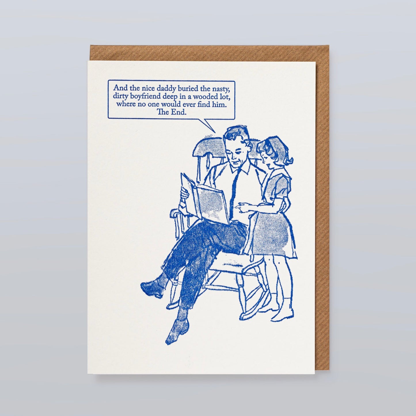 Letterpress Card - And the Nice Daddy Buried...