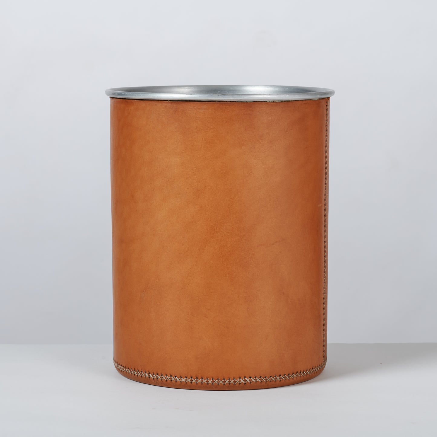 Leather Metal Basket