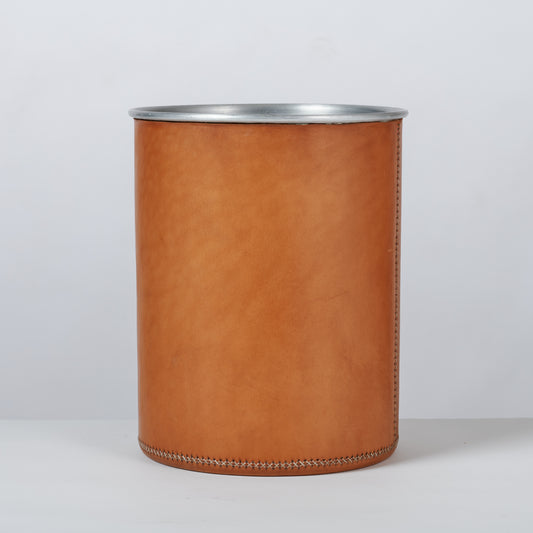 Leather Metal Basket