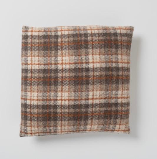 24" x 24" Wool - Fossil Plaid