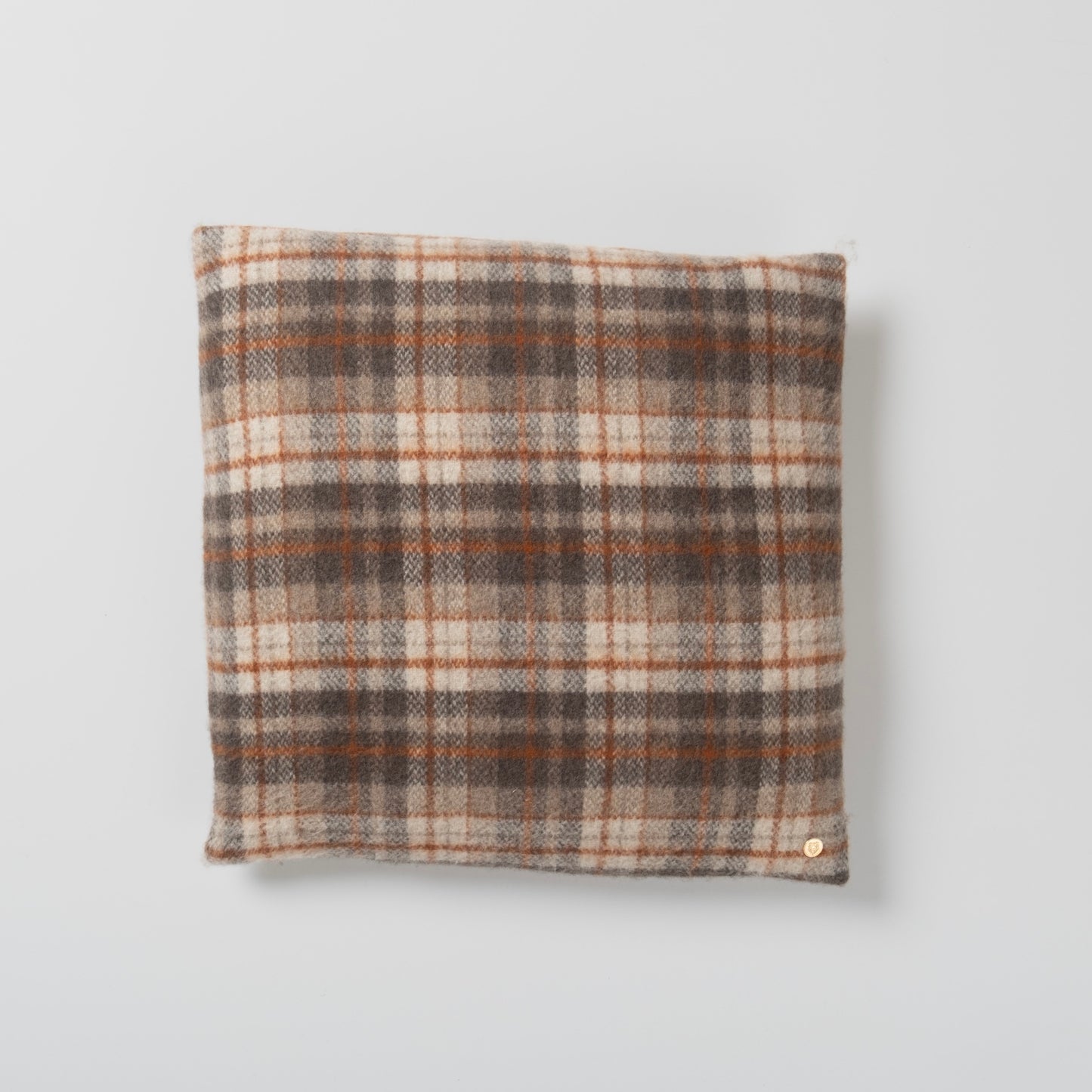 24" x 24" Wool - Fossil Plaid