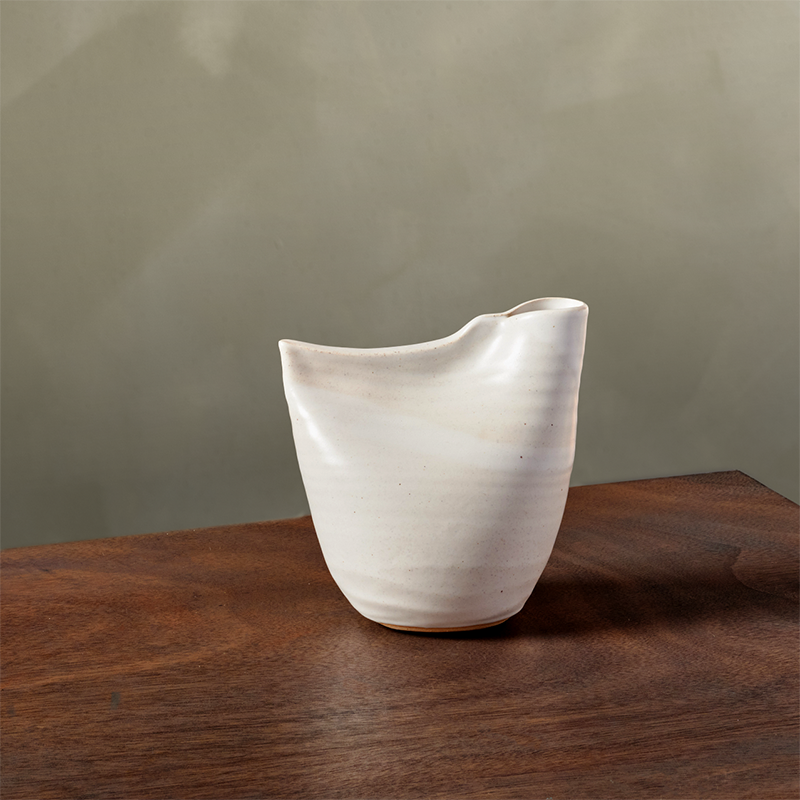 Bird Vase in White