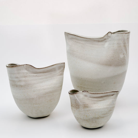 Grey Bird Vase