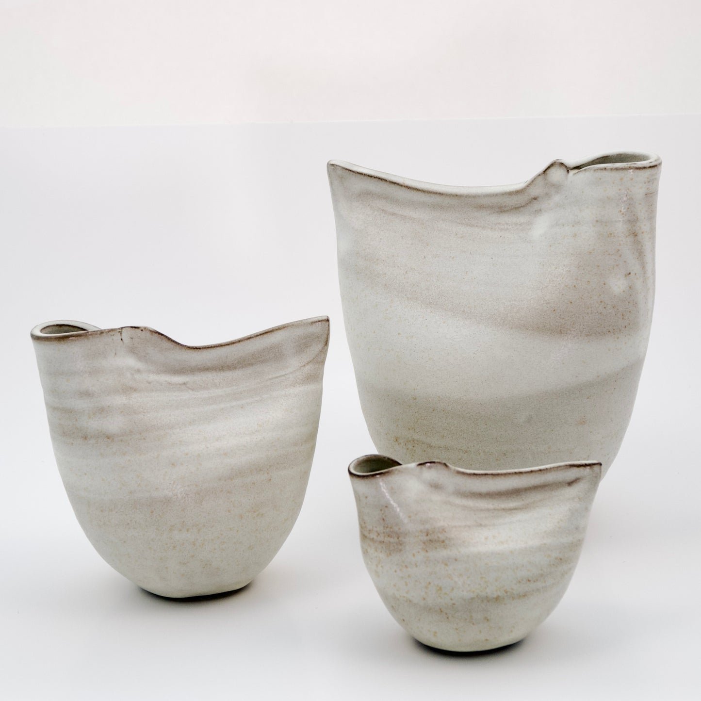 Grey Bird Vases