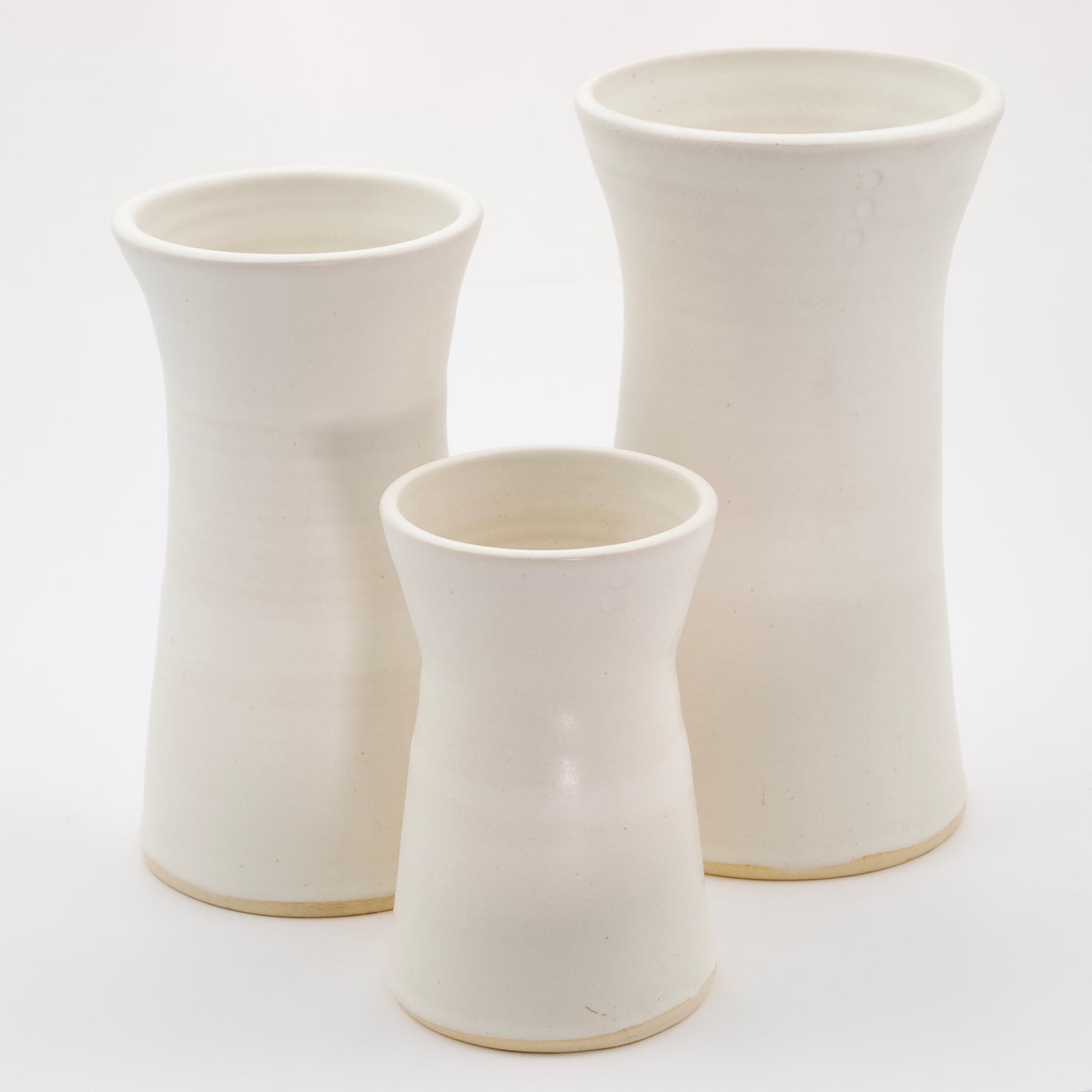 White Market Vases