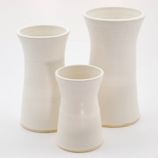 White Market Vases