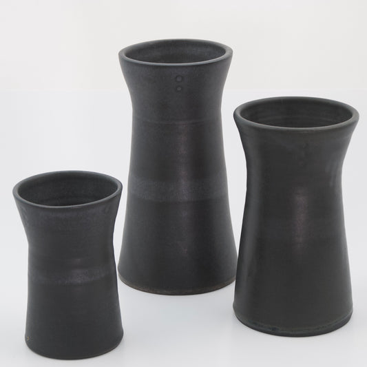 Charcoal Market Vases