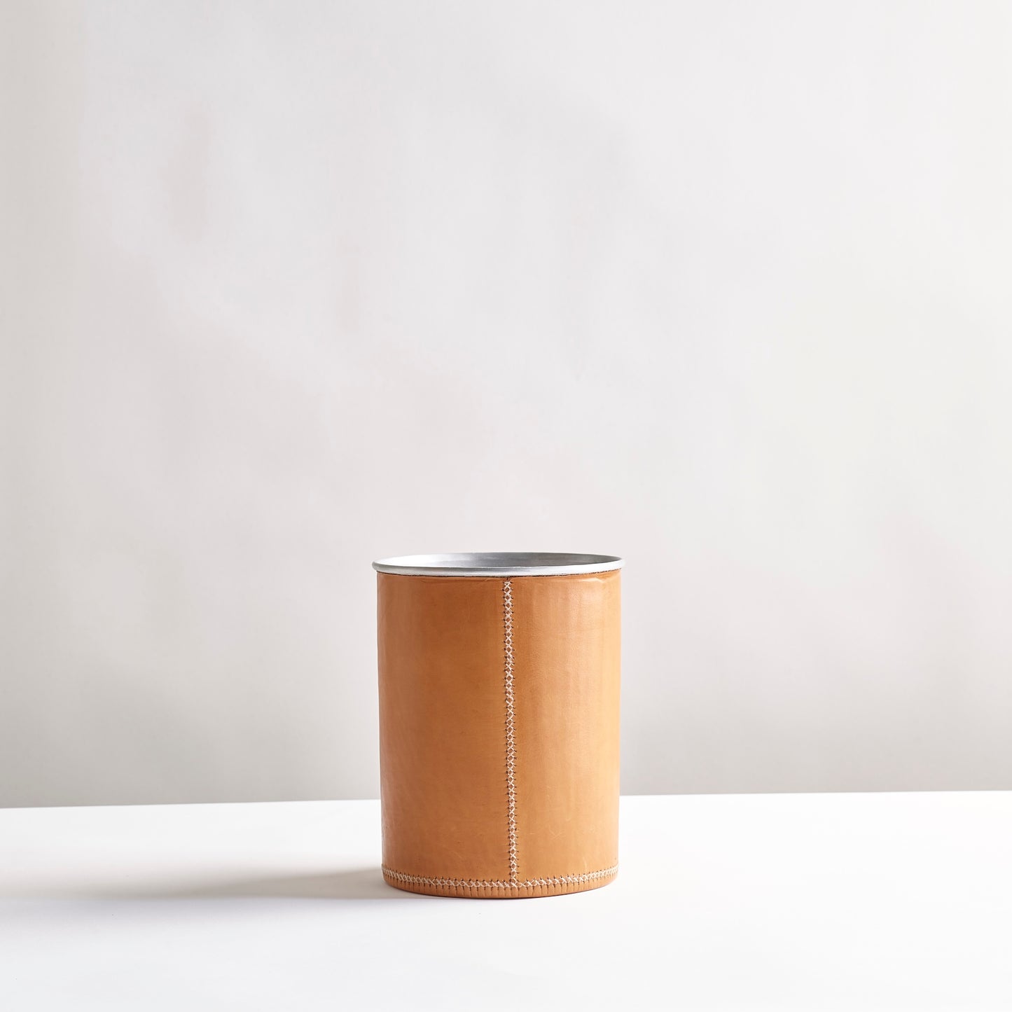 Leather Waste Basket