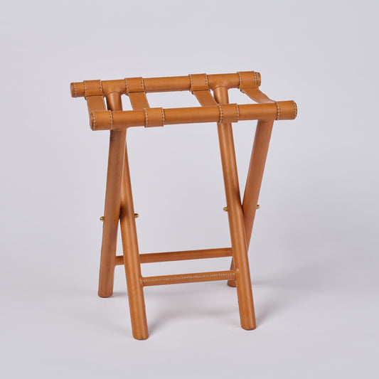 Leather lounge rack