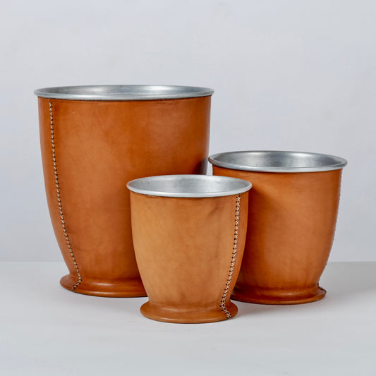 Natural Leather Cloche