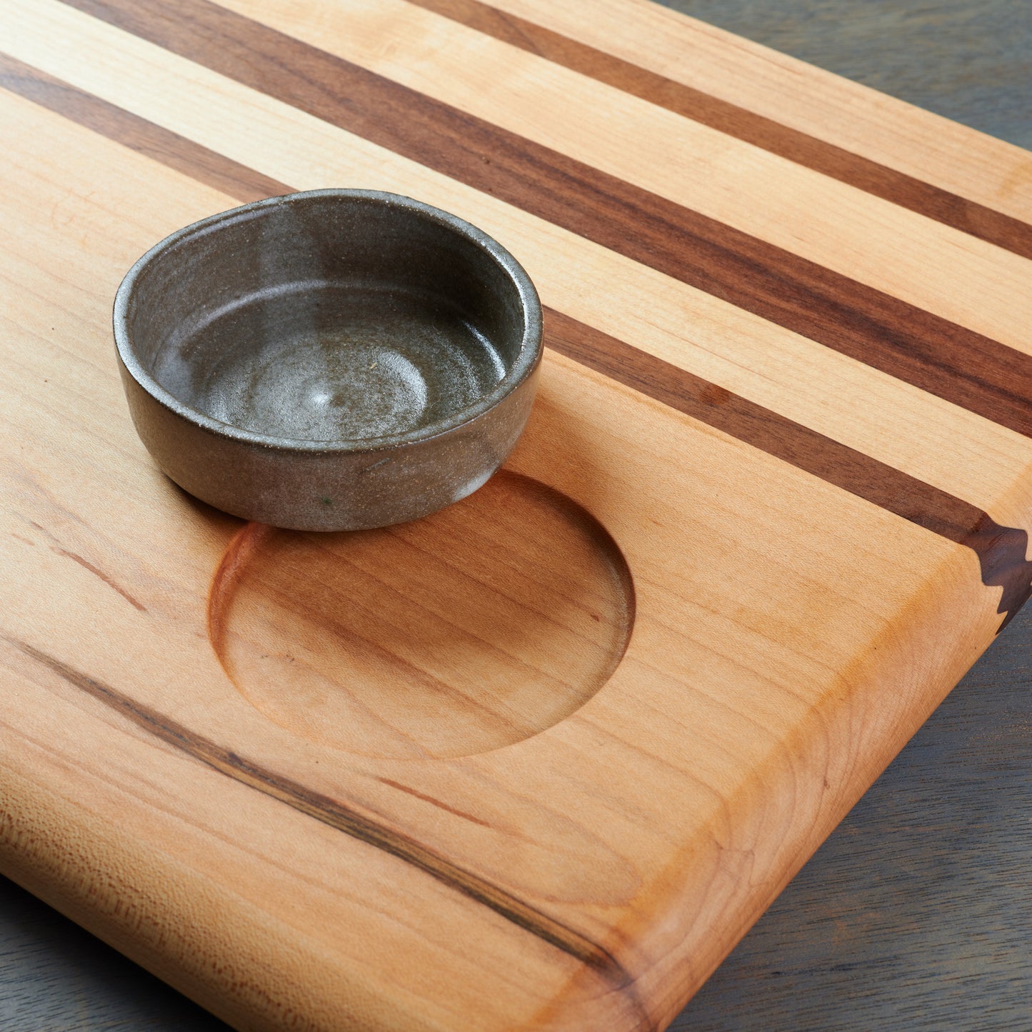 Charcuterie Board with Ramekin